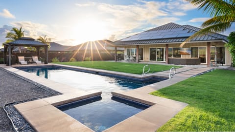 Welcome to 'Adventure Awaits' Villa.    Four bedroom home with private backyard, pool and spa close to beaches.