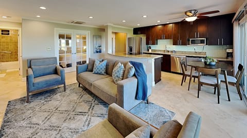 Cozy living room with comfortable lounging accommodations