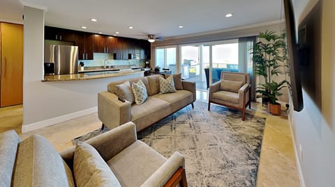 Cozy living room with comfortable lounging accommodations