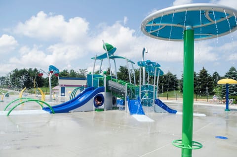Play all day with splashes and sunshine at the pool area.