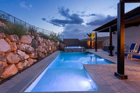 A heated pool