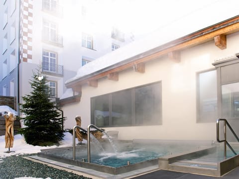 A heated pool