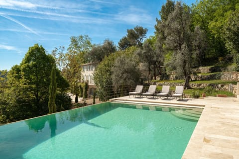 An infinity pool, a heated pool