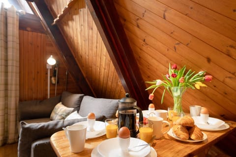 Wolf Lodge dining table and couch