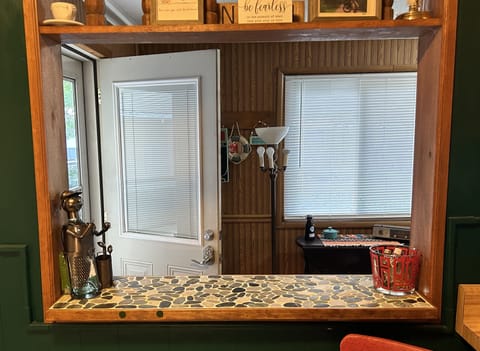 View from kitchen bar.