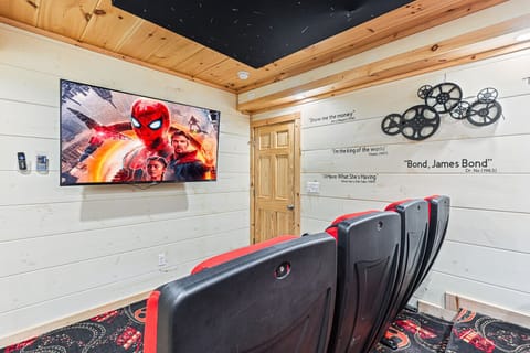 Big screen, comfy chairs—your movie theater dreams, right here.