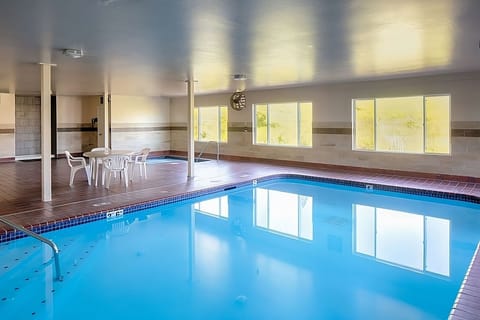 Swim a few laps in the calm, indoor heated pool.