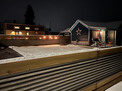 Picture shows proximity of the Tiny buckle to the short term rental on the same lot 