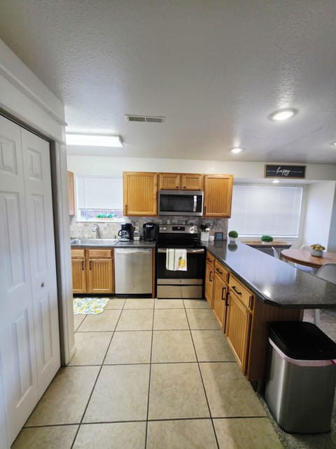 Fully stocked kitchen