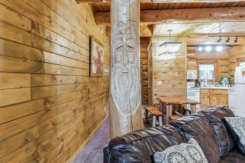 Indoors, Hardwood, Stained Wood, Couch, Furniture