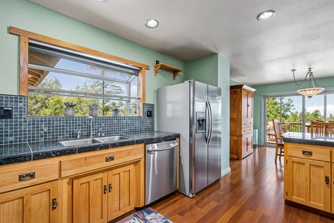 Indoors, Appliance, Refrigerator, Sink, Hardwood