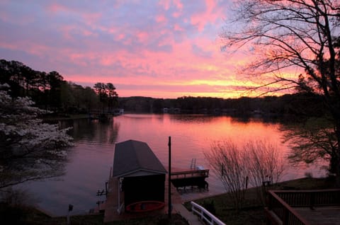 Gorgeous sunset view of the dock.