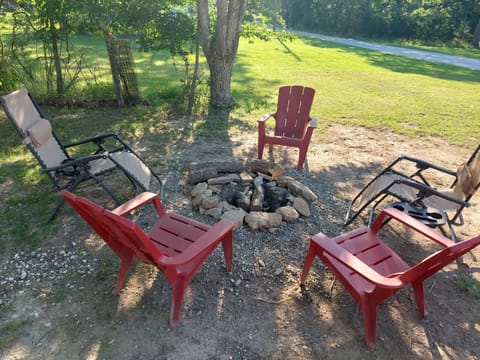 Fire pit available for use