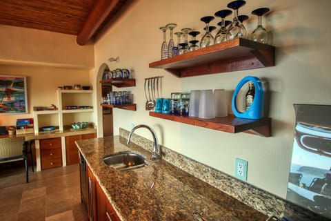 Large galley kitchen fully stocked!