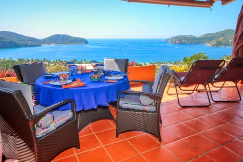 Enjoy the SPECTACULAR view of La Ropa beach from every room in Casa del Mar!