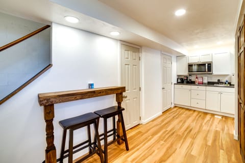 Basement Kitchenette | Hot Plate | Mini Fridge (in Bedroom) | Spices