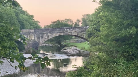 The Wharfe river opposite Dale House