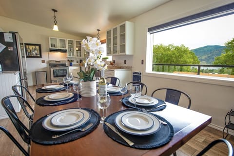 Dining table seats 8