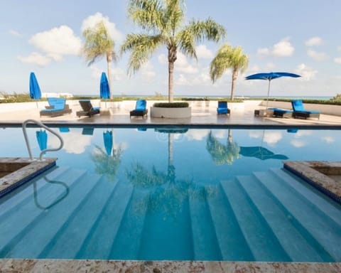 Outdoor pool, a rooftop pool