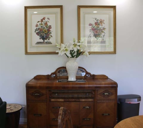 Dresser in the dining area