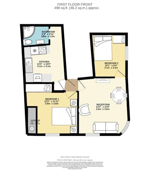 Flat 2 392a High Street