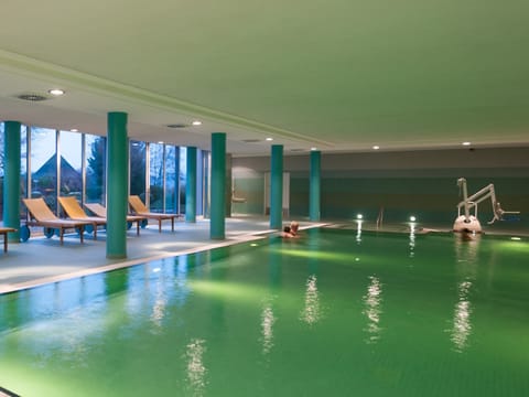 Indoor pool, a heated pool