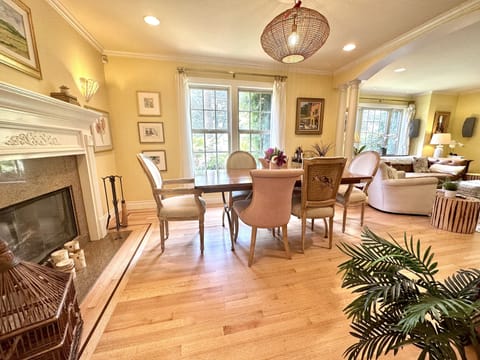 Dining room and living room