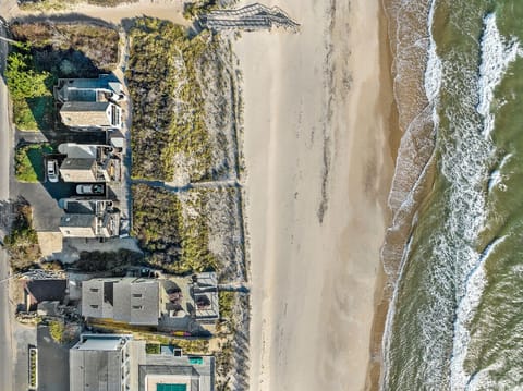 On the beach, beach towels