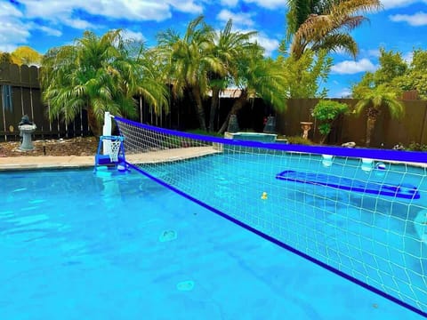 Swimming pool volleyball is a popular water sport that combines the excitement of volleyball with the refreshing experience of swimming.