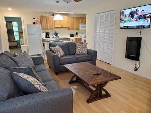 Nice Living Room with Queen Sleeper Sofa and 2 Love Seats.