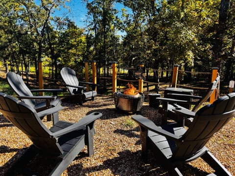 Brand new firepit to roast smores with the family!