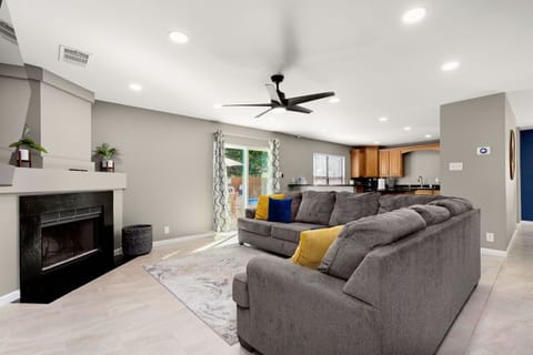 Living Room - Has a cozy fireplace for you to enjoy