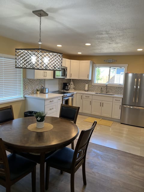 Kitchen and dining area