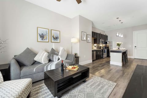 Living Room | Queen Sleeper Sofa | Flat-Screen TV w/ Cable & Streaming Services