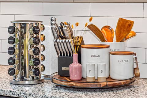 Fully stocked kitchen