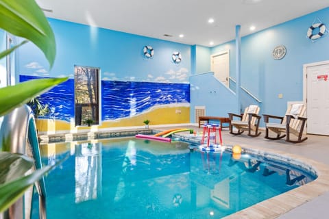 Indoor pool, a heated pool