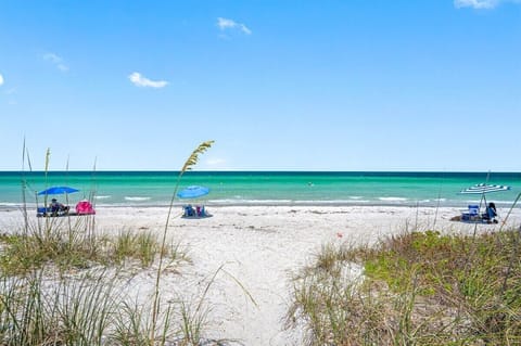 On the beach, beach towels