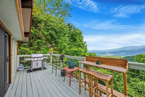 Deck features grill & various outside seatings.