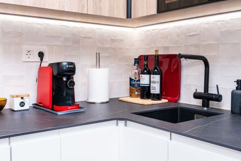 Everything is at the fingertips at the kitchen