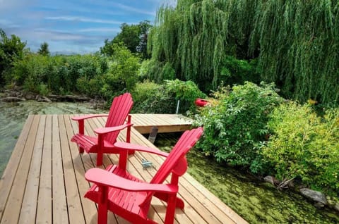 Dock with Adirondak Chairs