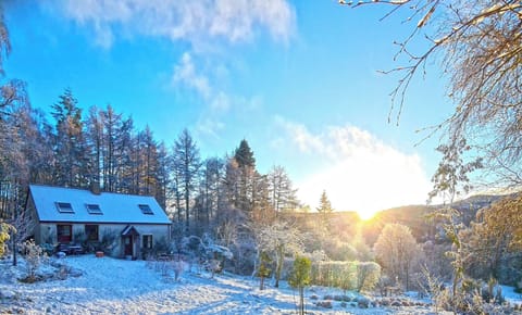 Fern Cottage on a bright winter's morning