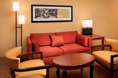Kick back on the sofa with warm lighting and calm vibes.