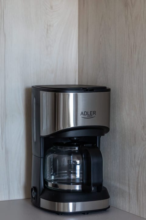 Coffee machine in the kitchenette.