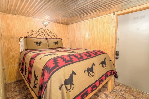 Bedroom with view of second intrance