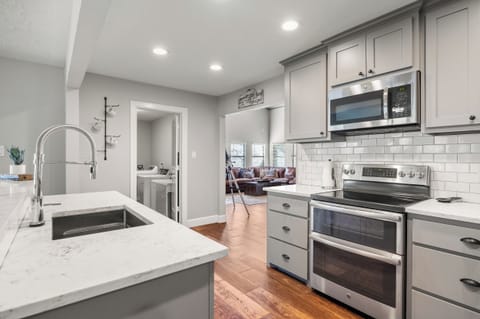 Double oven and place servings for 12 to accommodate large parties.