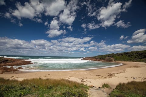 Beach nearby, sun loungers