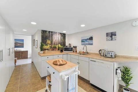 Fully equipped modern kitchen.