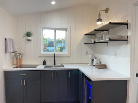 Our kitchen has all the needed amenities
Pots & Pans, Silverware, plates & bowls