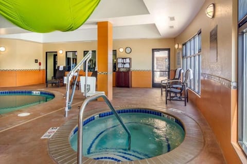 Indoor pool, a heated pool