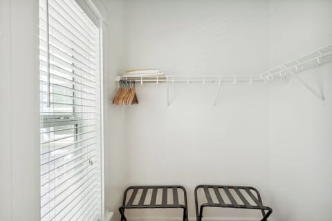 2nd Floor Master King Bedroom w/ TV, closet, private balcony, en suite full bath